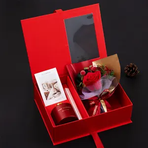 Wholesale Luxury Glass Bottle Home Air Freshener Dried Flower Bouquet And Reed Diffuser Set With Gift Box