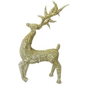 Shuangyuan Wholesale Glitter Metal Deer Indoor <strong>Christmas</strong> Decoration Craft Handmade <strong>Artwork</strong> - Product Image 3