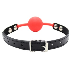 Bondage Toys Fetish Mouth Gag Toy NO Lock Adulto BDSM <span class=keywords><strong>Gay</strong></span> Silicone Ball Gags para venta al por mayor - Product Image 2