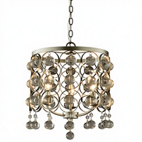 Lustre suspendu en verre moderne OEM ODM, ampoule LED E12, luminaires suspendus de luxe pour l'intérieur, couleur Auratus, certifié ETL, pour la maison