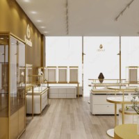 Vitrine à bijoux Sundo, design lumineux commercial, vitrine personnalisée pour bijouterie, kiosque à bijoux, vitrine de magasin de bijoux