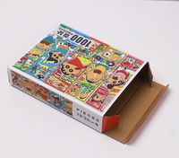 FAVORCRAFTS Boîtes en carton ondulé pliables avec logo personnalisé, laminage mat réutilisable pour puzzles - Expédition en gros par courrier