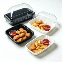 Boîte à compartiments en PET de qualité alimentaire, boîte à gâteaux, muffins, bonbons, chocolat, fruits frais, rectangle, taille personnalisée, logo personnalisé, thermoformage