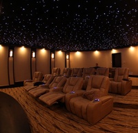 Carrelage de plafond en Fiber optique arc-en-ciel, avec télécommande RF, pour le tir de lune et des étoiles en chute