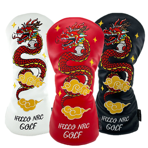 Golf Wood Head Cover PU Leather <strong>Dragon</strong> Style Waterproof for <strong>Driver</strong> Fairway Hybrid Golf <strong>Headcovers</strong> With Number Golf Accessories - Product Image 2