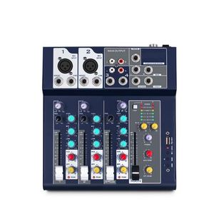 Écran de mixage de console <span class=keywords><strong>F4</strong></span> à 4 canaux MP3 48V <span class=keywords><strong>Phantom</strong></span> Power Stage KTV Mixer De Audio Profecional - Product Image 6