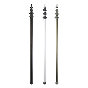 Tige télescopique en alliage d'aluminium à bouton unique pour auvent extérieur, tige de support robuste pour tente, tige télescopique pour auvent de camping - Product Image 1