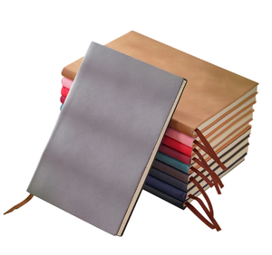 Kustom dicetak B5 A5 A6 lembut PU kulit sampul Notebook mode sederhana berjajar jurnal termal mengikat untuk bisnis menulis buku harian - Product Image 5