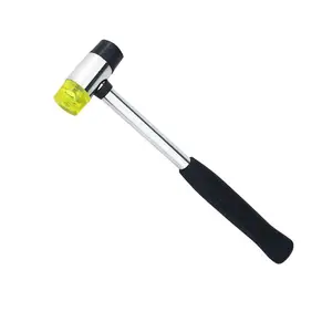 35Mm Dual Head Plastic En Rubber Hamer Metalen Mallet Voor Juweliers (Zwart) Houten Hamer Mini Hamer