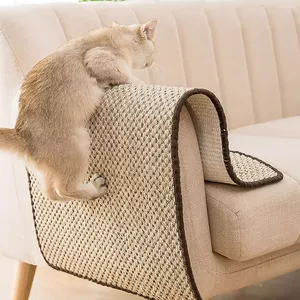 Spedizione veloce produttore all'ingrosso Pet Cat Scratcher Pad estate raffreddamento traspirante Sisal casa mobili per interni gatto Scratcher