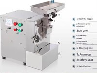 Machine industrielle de broyage d'amandes, d'arachides et de noix, concasseur de graines oléagineuses pour les usines de transformation alimentaire