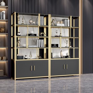 Nuevo Estante Estilo Chino, Vitrina Moderna de Lujo para Sala de Té y Separador de Ambientes, Estantería para Sala de Estar y Oficina - Product Image 1