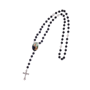 En Stock, cadena de cuentas de fe de San Valentín, estilo religioso, <span class=keywords><strong>foto</strong></span> personalizada, colgante de pareja, collar, pulsera, conjunto de collar - Product Image 3