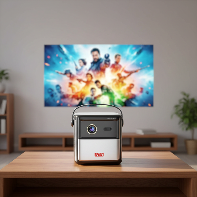Newest Smart Android 11.0 System Auto Focus 450 Ansi Lumen 2.4+5g Dual-band Wifi Home Theater Portable Projector Mobile Phone