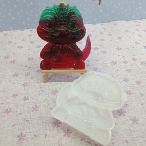 Moldes de fundición de resina hechos a mano para adornos decorativos DIY estilo Ins herramientas de escritorio de silicona molde de Papá Noel - Product Image 1