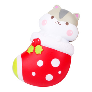 Juguete antiestrés de hámster exprimible de TPE con diseño de calcetín de fresa para niños de 2 a 4 años, unisex - Product Image 5
