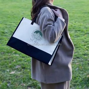 Factory Cotton Canvas Shoulder <b>Bag</b> <b>Large</b> Capacity Printed Tote <b>Bag</b> Women'S Fashion Portable Gift <b>Shopping</b> <b>Bag</b> - Product Image 5