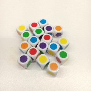 Tùy chỉnh 16mm Acrylic D6 <span class=keywords><strong>DICE</strong></span> thiết lập cho các trò chơi Hội Đồng Quản tra-in khắc chấm màu, xúc xắc trò chơi quảng cáo - Product Image 4
