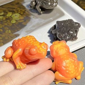 Juguete de simulación musical de rana que se abre al apretar, adorno abstracto de rana de juguete para jugar. - Product Image 4