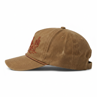 Casquette de baseball unisexe réglable style Dad Hat, 6 panneaux, en cuir WesternCowboy Oxford avec patch, effet vieilli et délavé, modèle sportif vintage 2026