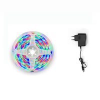 Ruban LED flexible RGB 54 LED 12V, synchronisation musicale, décoration de fête, connectivité USB, rétroéclairage TV pour décorations lumineuses