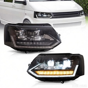 Faro Anteriore Full LED JC Upgrade con Indicatore di Direzione, Gruppo Ottico Anteriore 2011-2015 per <span class=keywords><strong>VW</strong></span> Multivan <span class=keywords><strong>Caravelle</strong></span> <span class=keywords><strong>T5</strong></span> - Product Image 1