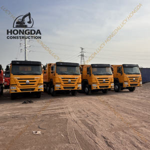 Camión volquete Howo 8x4 usado, camión pesado diésel 371hp para materiales de construcción, transporte de minerales, estándar de emisión Euro 2 izquierda - Product Image 2