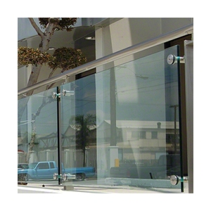 Barandillas de Acero Inoxidable Modernas Prima con Cristal, Cerramientos de Piscina sin Marco, Adecuados para Balcones, Escaleras, Villas y Hoteles - Product Image 1