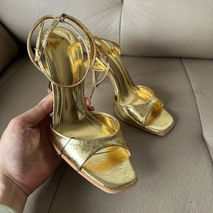Zapatos de Tacón Alto Modernos para Mujer, Novedad de Verano 2025, Sandalias de Tacón Delgado con Correa en el Tobillo y Punta Cuadrada - Product Image 2