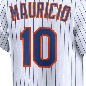 New York Ronny Mauricio maglia da Baseball ricamata bianca di migliore qualità - Product Image 1
