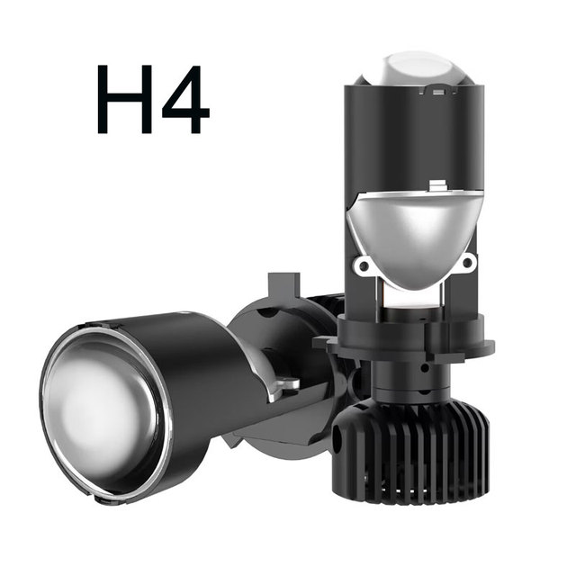 Auto Led Lamps 6000k H4 LED Projector Headlight Bulb 3570 Led Chip Low Beam 25w High Beam 36w H4 Led Lens