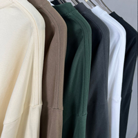 T-shirt à manches longues surdimensionné 100% coton vintage à double couche pour hommes T-shirt 2 en 1 à motif imprimé Uomo
