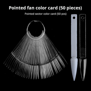 Nuancier de vernis à ongles, échantillons de couleur pour faux ongles semi-couvrants, échantillons de couleur pour application sur doigts, style de design - Product Image 3