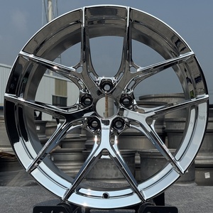 Giả Mạo Monoblock Bánh Xe 17 18 19 20 21 22 23 24 26 Inch Hợp Kim Xe Bánh Xe Tùy Chỉnh 5X112 Chrome Thể Thao Vành Xe Cho Audi S4 - Product Image 2