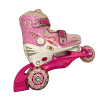 Patins à roulettes professionnels réglables pour enfants Patins à roulettes à 3 roues