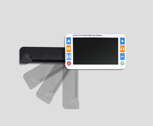 Aides auditives électroniques de 5 pouces pour malvoyants, vidéo électronique avec poignée pliable portable pour personnes ayant des problèmes de vision - Product Image 3