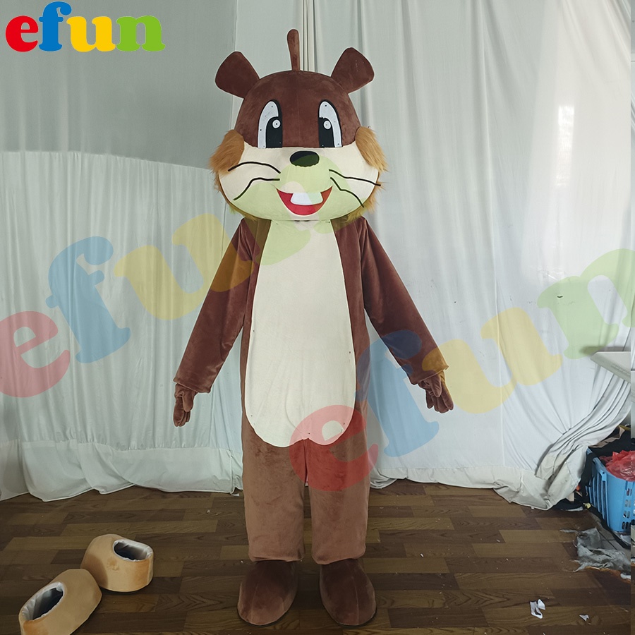 Costume Scoiattolo Per Adulti – Taglia Large, Morbido Pelo Sintetico, Completo Di Cappello E Coda