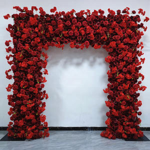 Fondo de Pared de Flores Artificiales Hecho a Mano y Ecológico para Bodas y Eventos al Aire Libre - Product Image 1