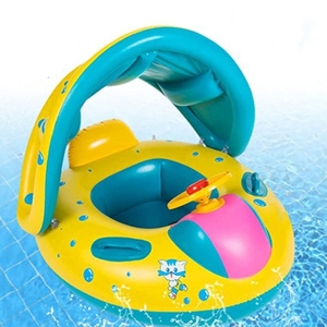 Trẻ em phổ biến của dù để che nắng <span class=keywords><strong>Inflatable</strong></span> vòng bơi PVC tùy chỉnh vòng tròn bơm hơi cho trẻ sơ sinh với mùa hè chơi nước - Product Image 3