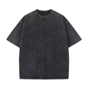 T-<span class=keywords><strong>shirt</strong></span> Vintage oversize con scollo a girocollo stile di base per uomo e donna t-<span class=keywords><strong>shirt</strong></span> morbida traspirante promozionale - Product Image 5