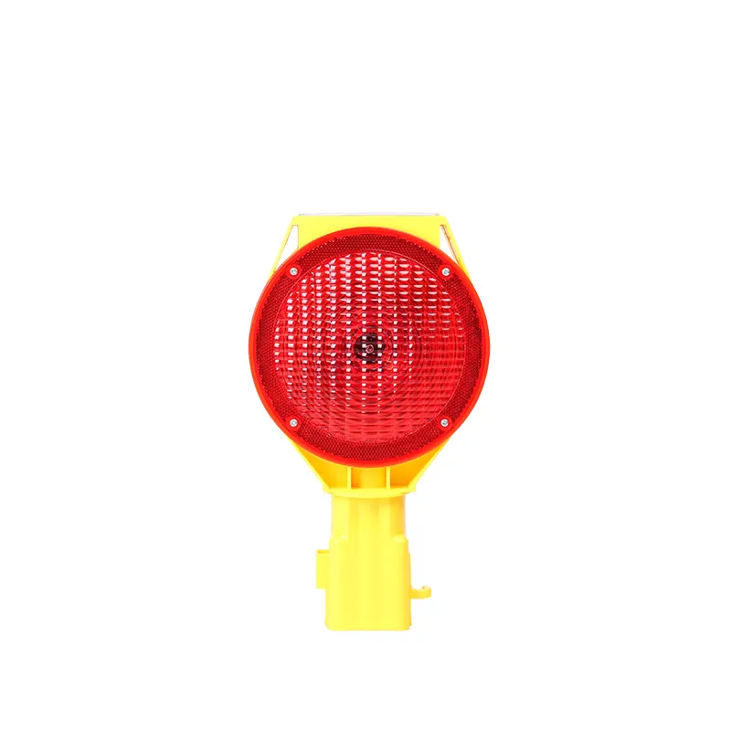 Hot Sale Yellow LED Barricade Flashers Road Cone Solar Barricade Amber Strobe Light