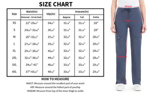 护理磨砂瑜伽裤女性中号五口袋护士货物硬皮制服裤 - Product Image 5