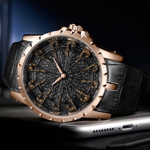 ONOLA 3809 2022 Nuevo y Exclusivo Reloj Deportivo Masculino de Lujo en Oro Rosa con Correa de Cuero, Casual, Resistente al Agua - Product Image 5