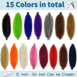 <span class=keywords><strong>Expression</strong></span> Synthétique Afro Printemps Twist Attachement de Cheveux pour Ombre Kinky Marley Extensions Européennes Crochet Tresse Cheveux Vente en gros - Product Image 5