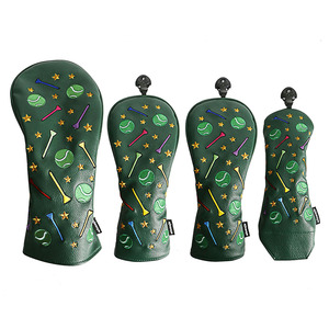 Wholesale Custom <b>Golf</b> Club Covers Black White Green PU Leather Waterproof Driver/Fairway/Hybrid Protective Cover - Product Image 5