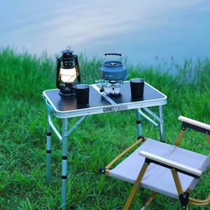 Portable Aluminum Alloy Frame <strong>Folding</strong> Leisure <strong>Small</strong> Camp Picnic <strong>Tables</strong> for Outdoor Patio Garden Restaurant and Bar Commercial - Product Image 1