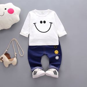 ชุดเสื้อผ้าเด็กสไตล์ใหม่ เสื้อฮู้ดเนื้อผ้านุ่ม ดีไซน์ราคาประหยัด กางเกงขายาวผู้ชาย - Product Image 6