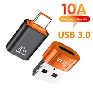 <span class=keywords><strong>Adaptateur</strong></span> OTG USB 3.0 vers Type C 10A USB C mâle vers USB femelle Convertisseur Charge rapide Transfert de données Conversion OTG pour ordinateur portable - Product Image 1