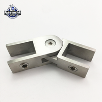 Collier de serrage en acier inoxydable 304/316 réglable à 90 degrés pour verre |   Systèmes de balustrades en verre sans cadre DIY, verre trempé