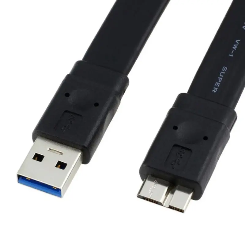 Micro B USB 3.0 Flach kabel USB Typ A Stecker zu Micro B USB 3.0 Kabel